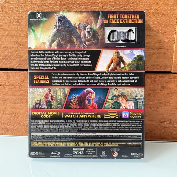 Godzilla X Kong: the New Empire (Blu-ray & Digital, 2024) New Sealed Slip Cover - Picture 4 of 5
